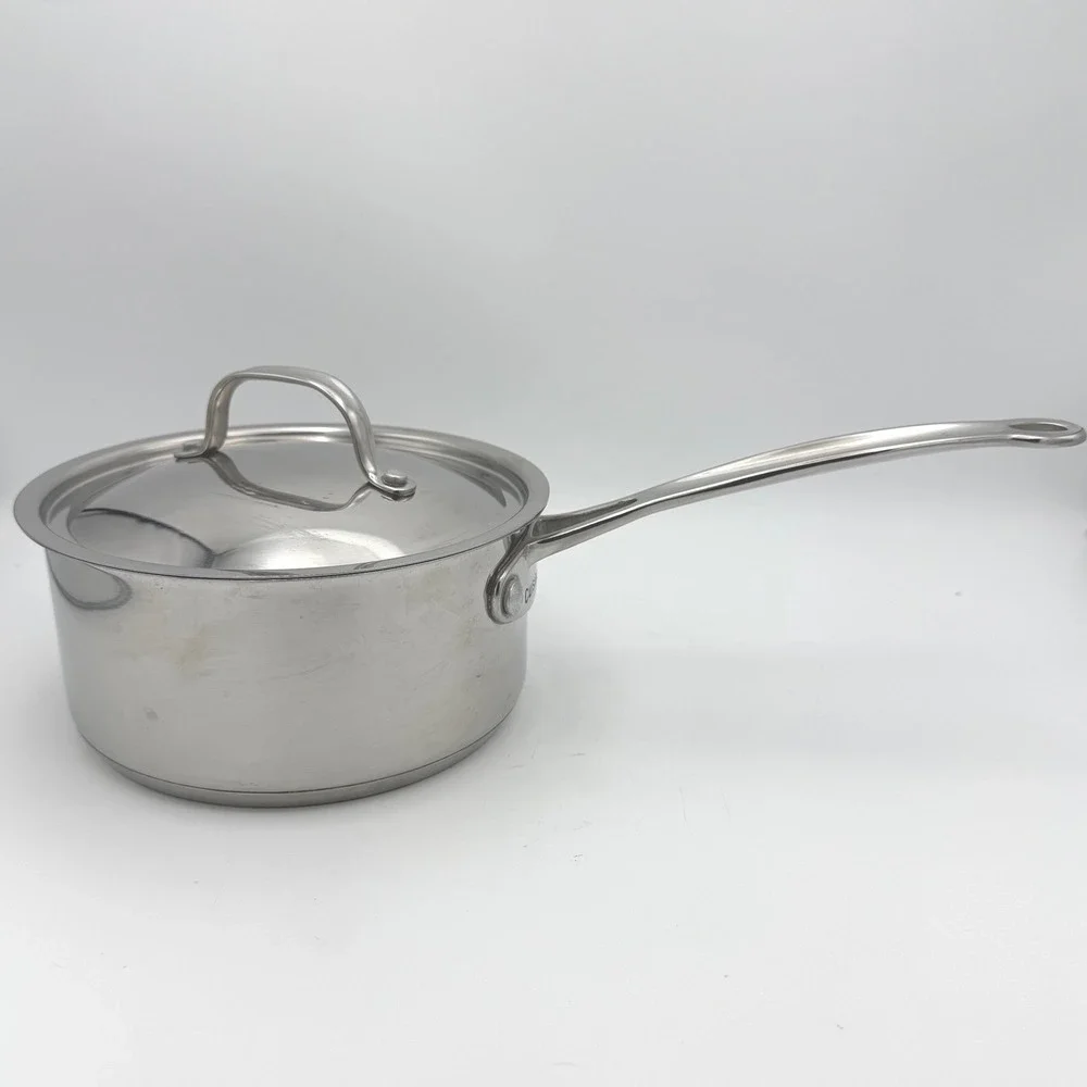 Cuisinart‎ Saucepan with Lid Kitchen 2 Qt Silver 18/10 Stainless Steel  719-18